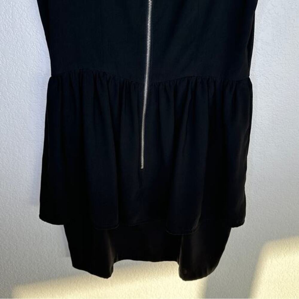 H&M Peplum Black dress Sleeveless Sz 12 - Picture 6 of 9